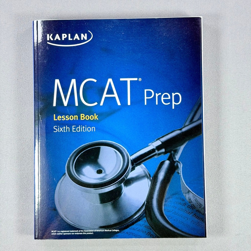 Kaplan MCAT Prep Lesson Book Paperback 2019 Sixth Edition Study Guide Excellent